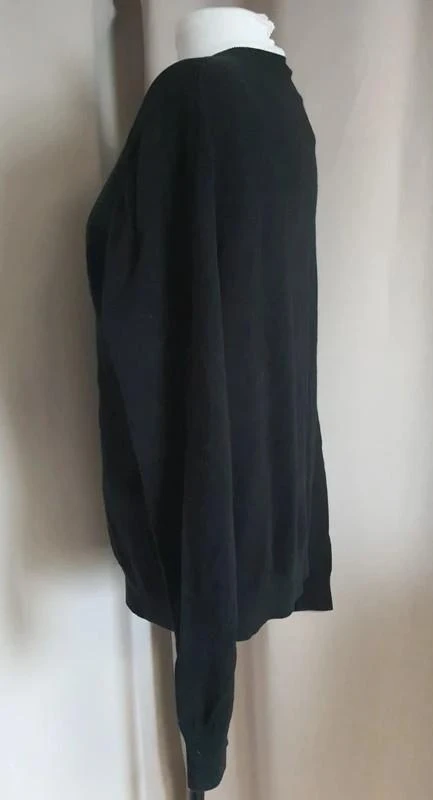 Suéter de cuello en V negro para hombre talla 40 - L – photo 5